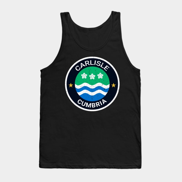 Carlisle - Cumbria Flag Tank Top by CumbriaGuru